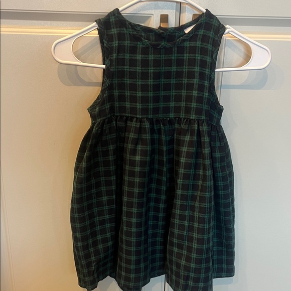 Good Lad St Patrick's Day Navy and Green Classic Plaid Vintage Jumper Dress - Picture 7 of 7